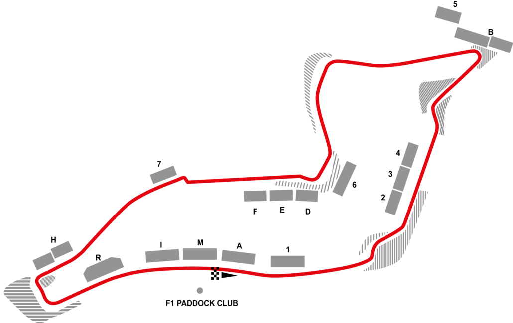 Emilia Romagna F1 Circuit Map - Imola Circuit